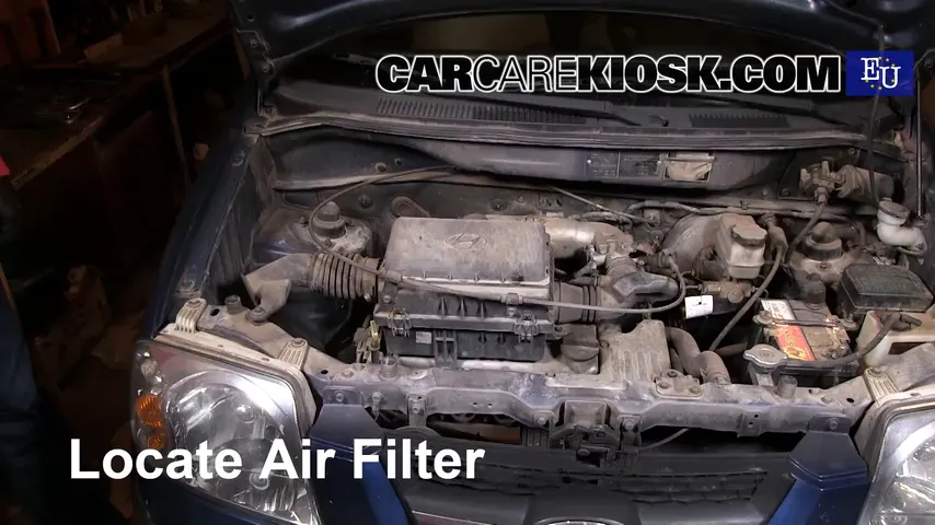 2007 Hyundai Atos Prime Comfort 1.1L 4 Cyl. Filtro de aire (motor)